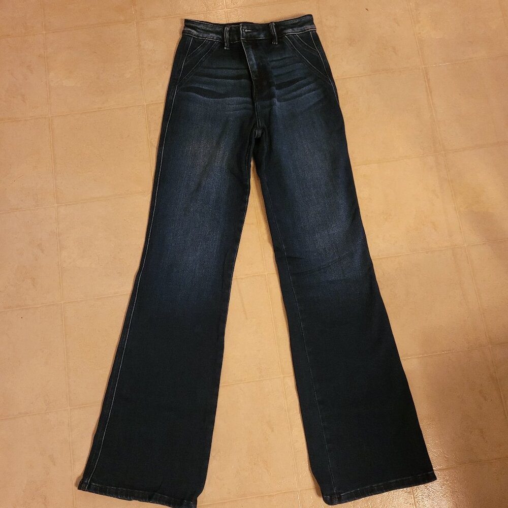 Kancan high waist wide leg flare jeans